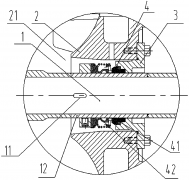 雙吸水泵機(jī)械密封結(jié)構(gòu)圖 雙吸水泵機(jī)械密封結(jié)構(gòu)圖